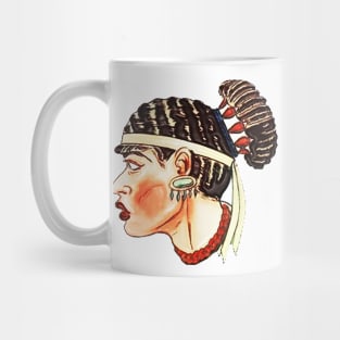 black girl with african hairstyle Mug